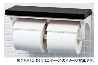 LIXIL (リクシル) INAX トイレアクセサリー, ●棚付2連紙巻器(高耐荷重タイプ)(ペーパーホルダー), ●インテリアリモコン対応,  CF-AA64KUT___