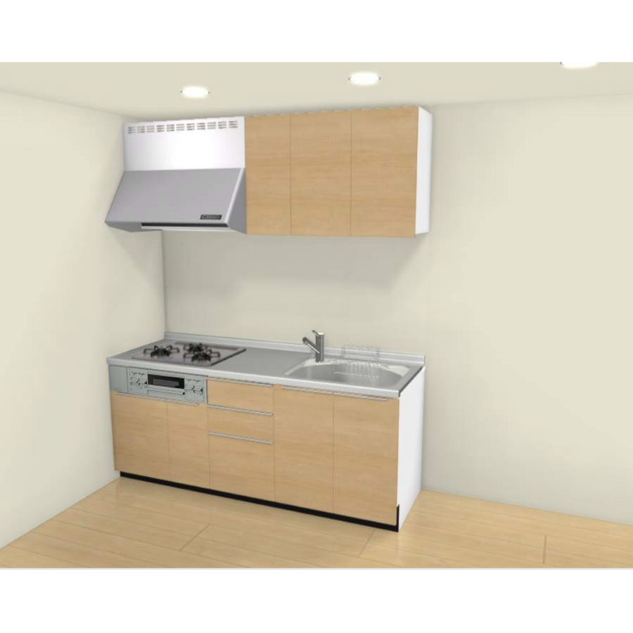 LIXIL システムキッチン シエラS I型 間口1950mm 開き扉 扉グループ2