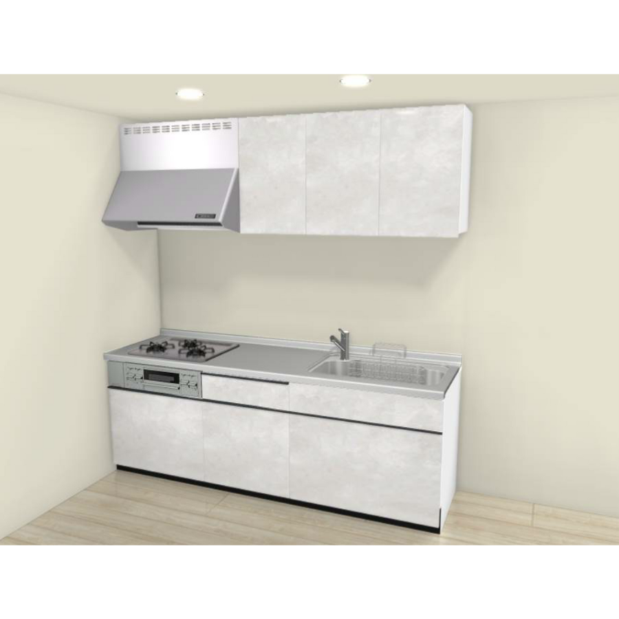 LIXIL システムキッチン シエラS I型 間口2250mm 基本プラン収納 扉