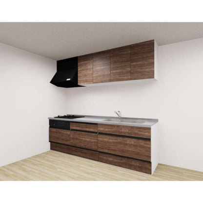 クリナップ システムキッチン ラクエラ I型 間口2600mm スライド収納 扉グレードコンフォート カスタムプラン