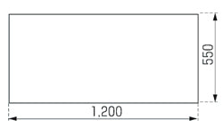 ドルフィン ブロックキッチン Bシリーズ<br>BN1200G ●コンロ台<br>●間口1200mm●奥行550mm<br>●開き扉●扉カラー：全3色<br>賃貸アパート､公団住宅に最適です