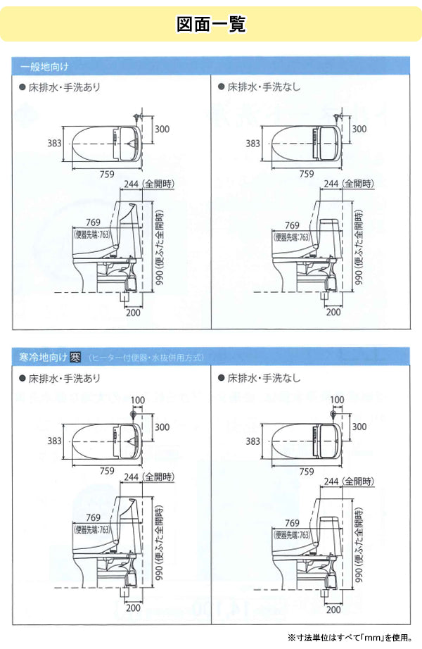 TOTO ウォシュレット一体型便器ZJ1シリーズ○手洗なし○床排水 排水芯固定200mm○節水タイプ 大4.8L 小3.6LCES9150 –  PHショップ