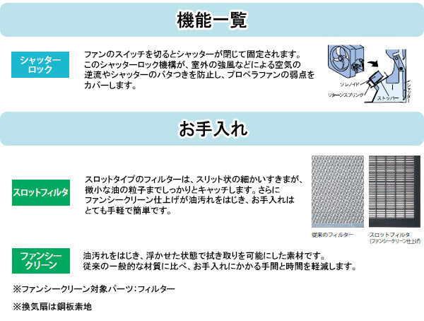 富士工業 レンジフード 換気扇(プロペラファン)<br>●間口600mm<br>FVM-606L BK/W/SI　前幕板なし<br>FVM-6061L BK/W/SI　前幕板高さ700mm用