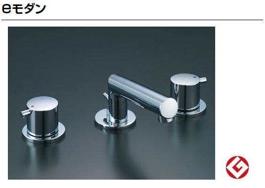 LIXIL リクシル 洗面器 水栓金具 ｅモダン<br>LF-E130B<br>2ハンドル混合水栓ポップアップ式