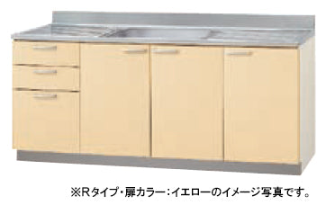 クリナップ キッチン さくら<br>●流し台<br>●間口180cm 奥行55cm 高さ80cm<br>TAT-180M・TAY-180M・T4B-180M