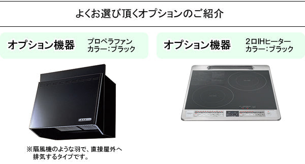 トクラス システムキッチン Bb I型<br>●間口1650mm (Aシンク)<br>●扉カラー E・Cシリーズ(全6色)<br>●開き扉プラン<br>●人造大理石カウンター・シンク<br>●２口ガスコンロセット