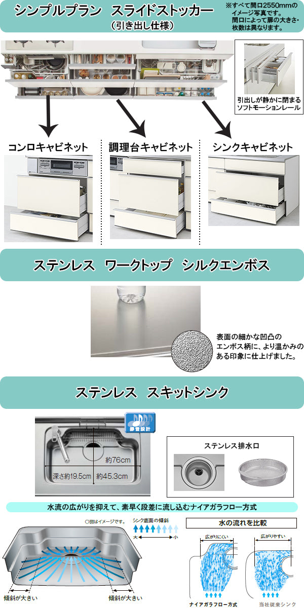 LIXIL リクシル システムキッチン ノクト I型○間口2100mm LIXIL リクシル システムキッチン ノクト I型○間口2100mm