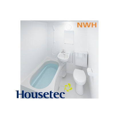 ハウステック NWH 3点式ユニットバス 1014サイズ(内寸1000×1400ミリ) 洗面器 便器 トイレ NWH-1014 床浴槽分割型 リフォーム 賃貸 アパート ホテル 民泊 旅館