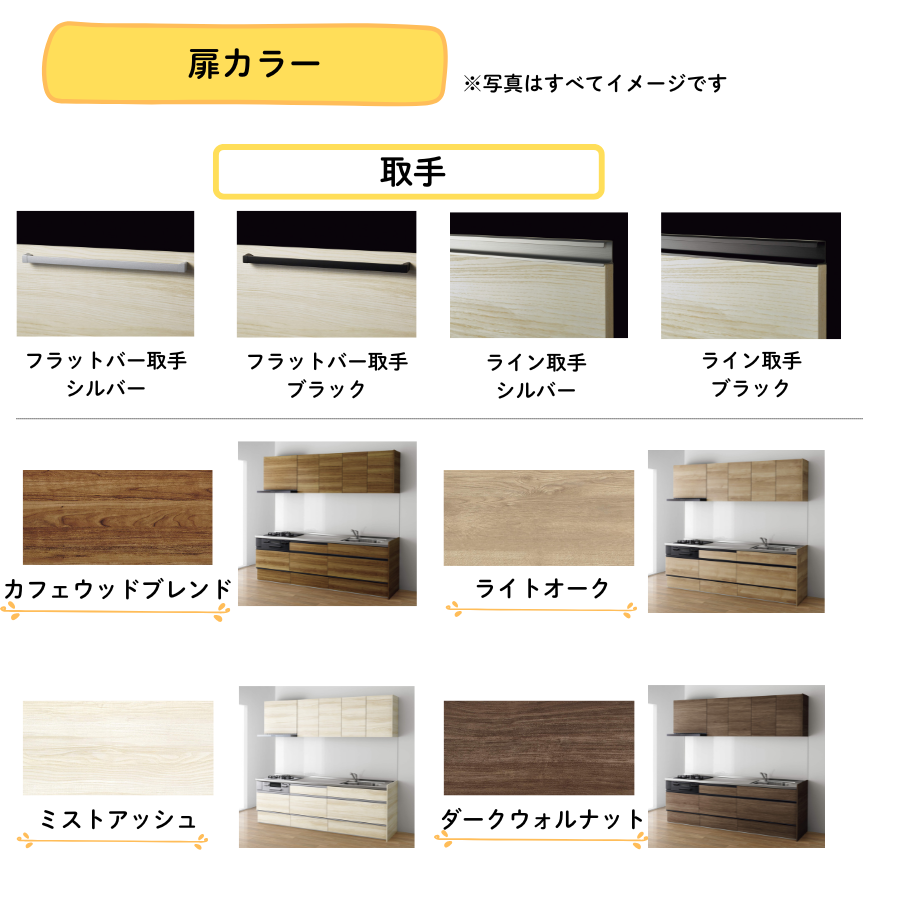 クリナップ システムキッチン ラクエラ I型 間口2250mm 開き扉 扉グレードコンフォート カスタムプラン