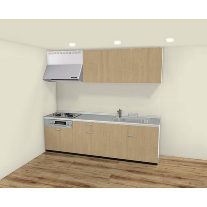 2026年モデル LIXIL システムキッチン シエラ I型 間口2600mm 引き出し(トレーボード)プラン収納 扉グループ1 カスタムプラン リクシル