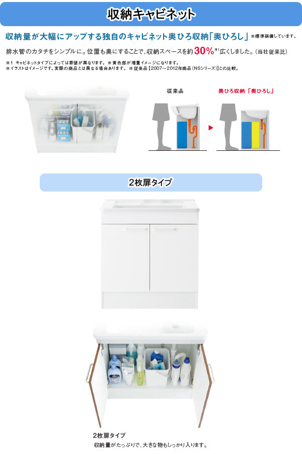 TOTO 洗面化粧台 Bシリーズ｜間口600mm・開き扉タイプ・一面鏡・2ハンドル混合水栓・LDBA060BAGCS1A+LMBA060B1G__1G